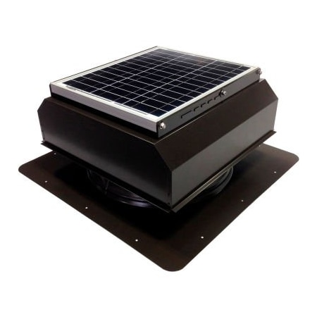 Attic Breeze Attic Breeze GEN 3 AB-3523A-BRN Self-Flashing Attached Solar Attic Fan 35W Brown AB-3523A-BRN